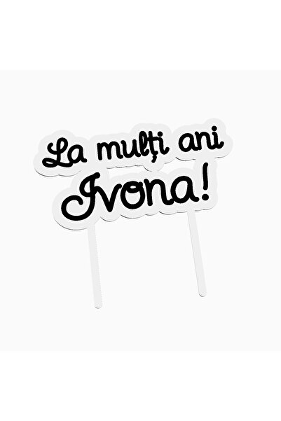 OEM Cake topper for birthday cake, with the text Happy Birthday Ivona