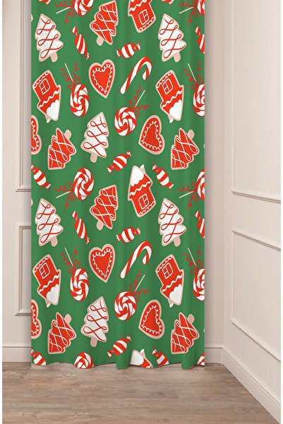 GREENDECOR Christmas Pine Tree Christmas Tree Snow New Year Christmas Patterned Specially Designed Digital Printed Background Curtain