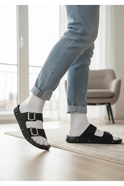 Esem Anatomical Sole Four Seasons Double Buckle Men's Slippers.