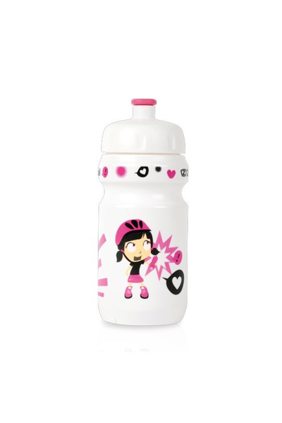 Zefal Bidon apa copii Little Z Girl 350ml Alb