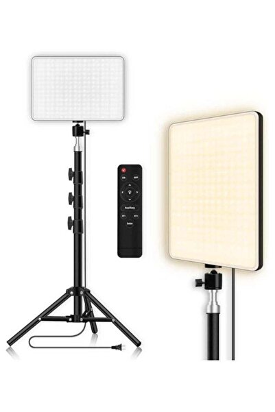 PLOKAMA إضاءة كاميرا LED محمولة للتصوير الفوتوغرافي، إضاءة استوديو قابلة للتع...