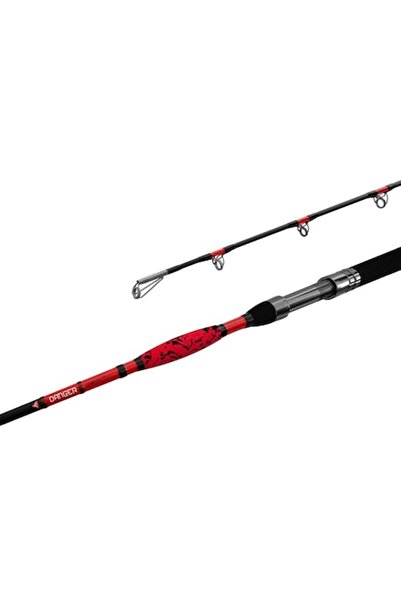 DELPHİN Lansetă DANGER CatFISH 310cm/350g, 2 secțiuni, neagră și roșie