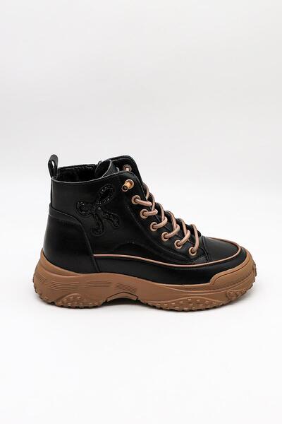 Guja İthal Seri Kadın Sneaker Bot GJ310 - Kömür - 36