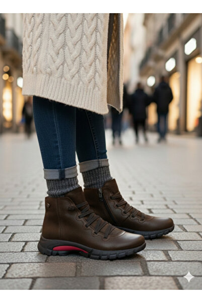 Mammamia Kadın ,Nubuk Deri Spor Bot,4cm