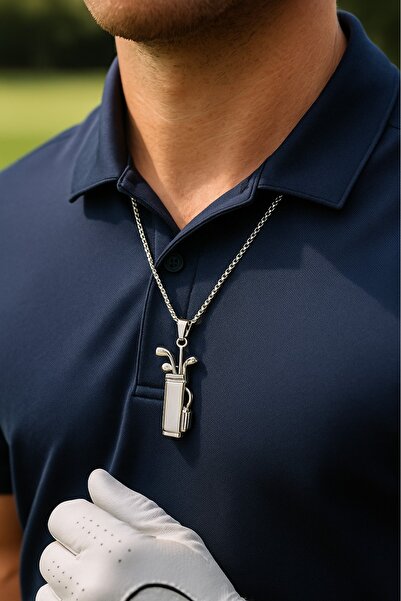 voyageaccessory Stainless Steel Men's Golf Bag Pendant for Golf Enthusiasts