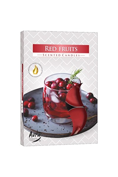 BISPOL Set of 6 scented tealights, Bispol, Raspberry / Green apple / Strawberry