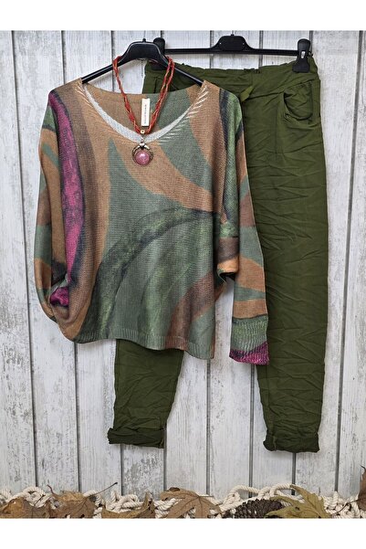 pudubutik Stretch Fabric Italian Pants Navy Green