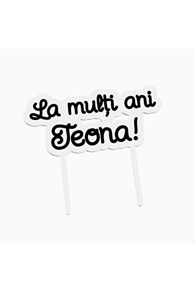OEM Cake topper for birthday cake, with the text Happy Birthday Teona