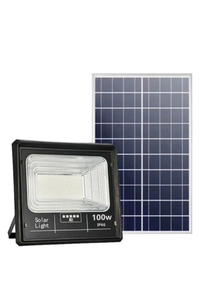 Kludoo Proiector Solar 100W cu Panou Solar si Telecomanda (Jortan)