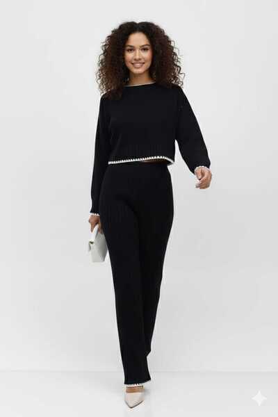 Cemre Life New Deux Women's Shepherd Stitch Knitwear Set