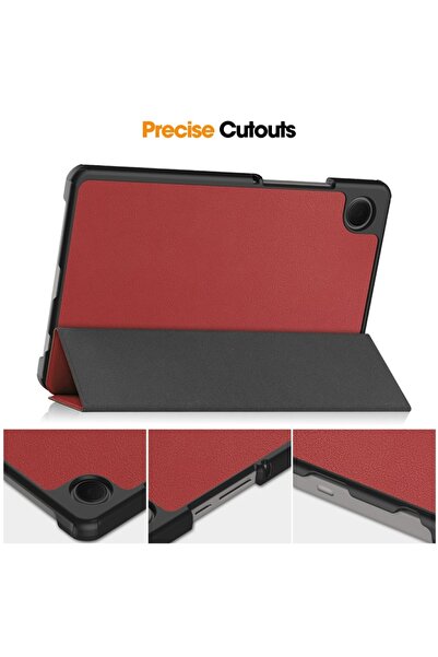 SKYDDAR INNOVATION Tablet case for Samsung Galaxy Tab A11 / A9, FoldPro, Red, set with sticker