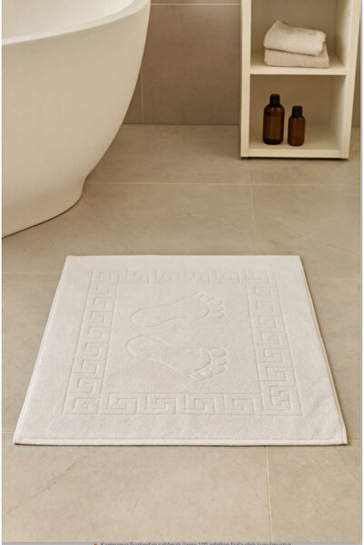 Formeya 3-Piece Footprint Curl Foot Towel Set 250 Grams - Mat Bathroom Set (3 Pieces)