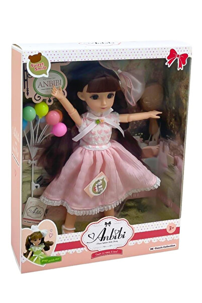 KIZILKAYA Anbibi Premium Oyuncak Bebek Aksesuarlı Pembe Etekli WX1971