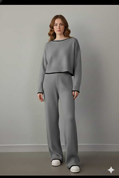 Cemre Life New Deux Women's Shepherd Stitch Knitwear Set