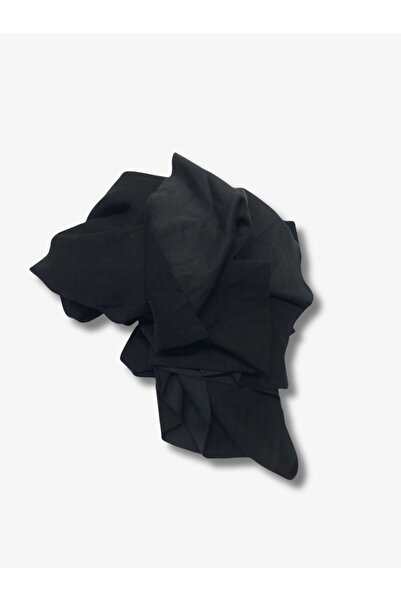 Yiğit Kumaş Sports Team Draped Polyester Combed Flexible Fabric, Piece 90X190 cm Black Color