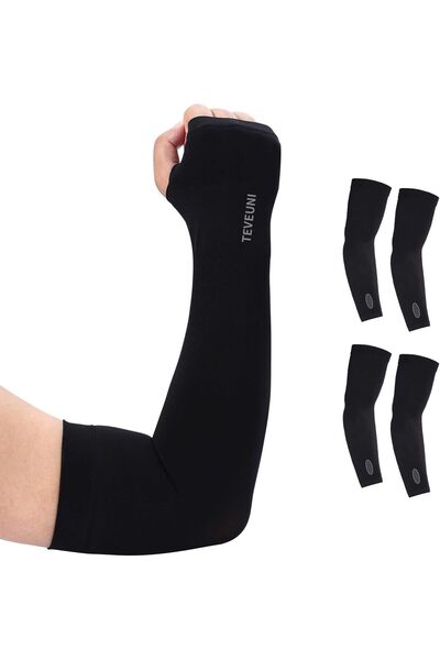 ZeeSquare أكمام الذراع المبردة وغطاء الوشم المضغوط وسخانات الذراع