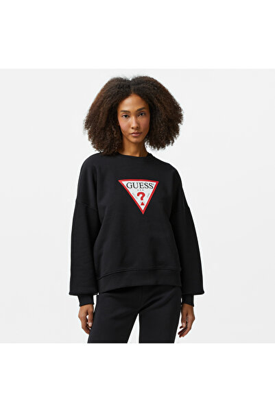 Guess Üçgen Logolu Oversized Iconic Sweatshirt W4YQ00KC811