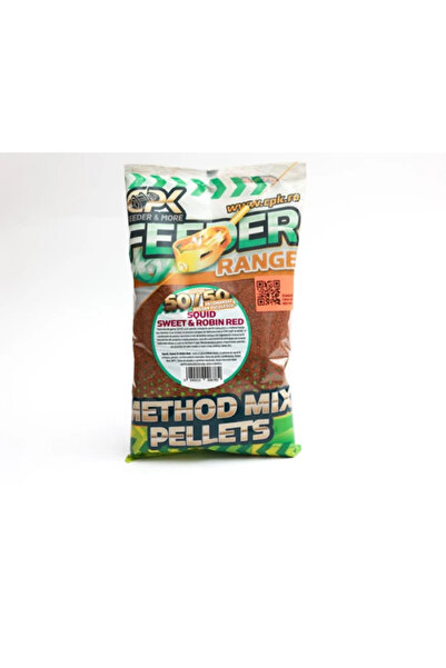 CPK 50/50 Feeder Groundbait - Squid Sweet Robin Red