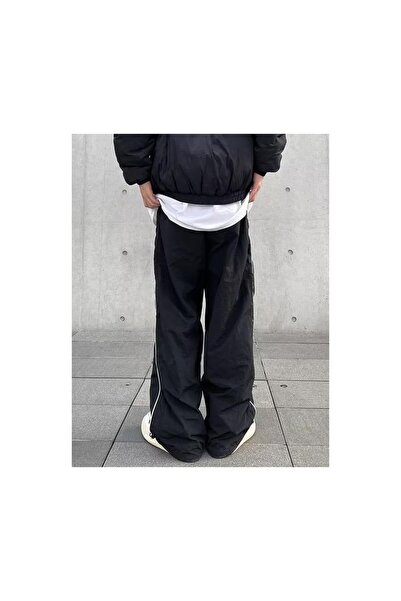 Karakedi Black Retro College Model Elastic Trousers