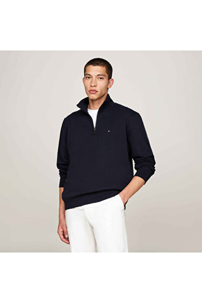 Tommy Hilfiger Erkek Mavi Sweatshirt