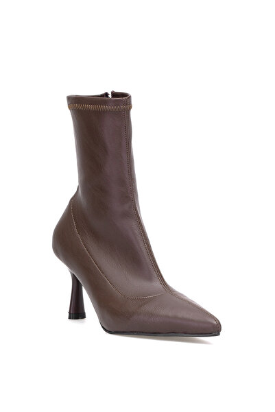 Ayakkabı Fuarı Elit 25Kmst1179C Women's Heeled Boots Brown
