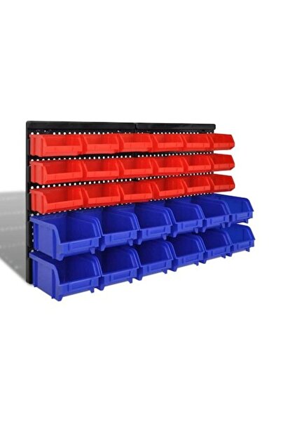 OEM Tool organizer, Zakito Europe, 30 containers, polypropylene, red/blue, 650x380x18 mm