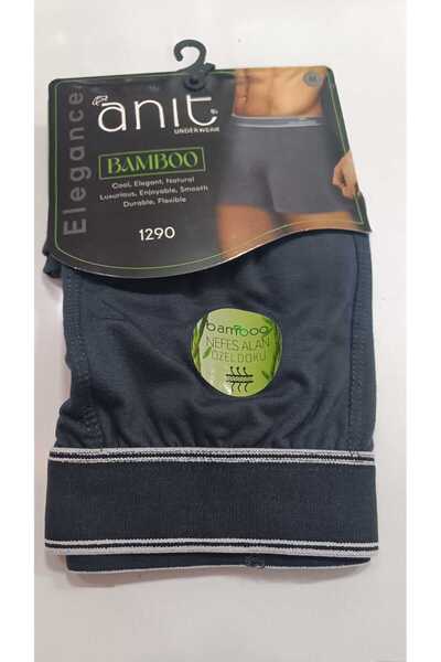 Anıt 6 Pieces Solid Color Lycra Breathable Special Textured Bamboo Men's Boxer 96% Bamboo 4% Lycra