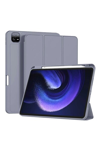 SKYDDAR INNOVATION Husă pentru tabletă Xiaomi Pad 6 / Pro, suport pentru creion, pliere flexibilă, set de autocolante, violet