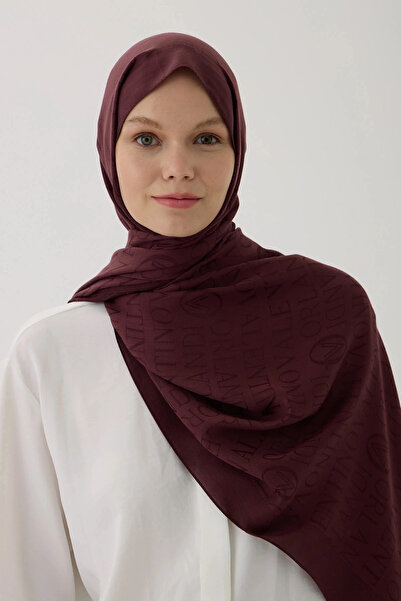 Valentino Orlandi Vo Logo Shawl - Burgundy