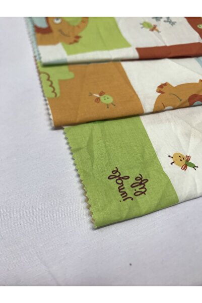 Yiğit Kumaş Poplin Fabric Patterned, Piece 40X50 cm 3 Pieces Patchwork Fabrics