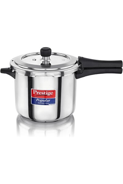 Prestige Popular Svachh Spillage Control Stainless Steel Pressure Cooker, 5 L...