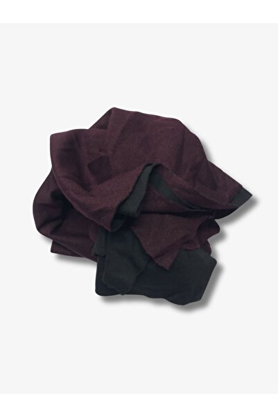 Yiğit Kumaş Ecrin Fabric Winter Combed Cotton, Piece 80X160 cm Burgundy Color