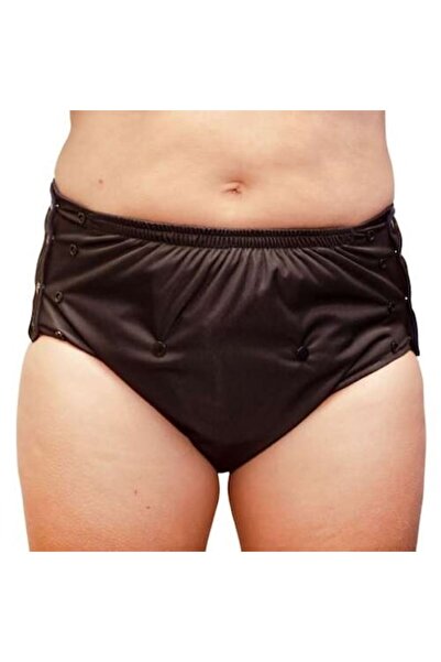 Pupus Adult Incontinence Briefs, Waterproof with Absorbent Insert, Black