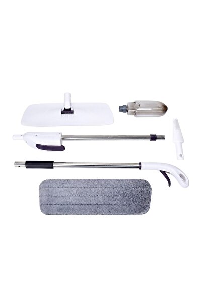 OEM Flat mop with sprayer, microfiber mop refill, 123x40 cm, white/purple