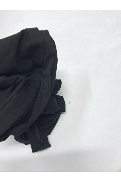 Yiğit Kumaş Stretch Fabric Single Jersey Fabric, Piece 75X185 cm Black Color
