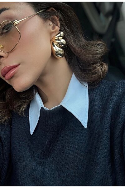 Xui Büyük Trend Marka Zra Beden Maxi Teardrop Earrings Küpe /Çelik Büyük Bomb...