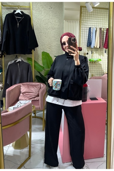 Linars Butik PREMİUM KALİLİTE SCUBA KUMAŞ CEP DETAYLI EŞOFMAN TAKIM