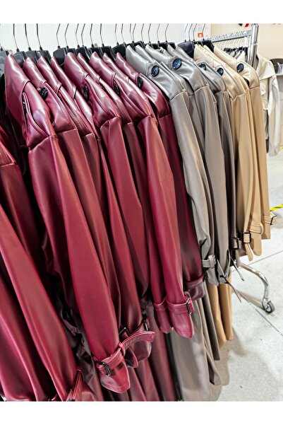 MISS LEXI STUDIO Leather Trench Coat