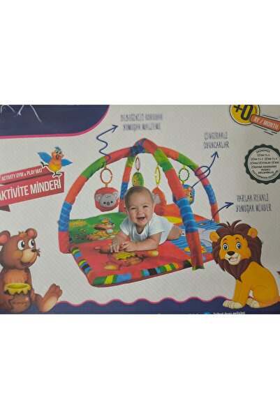 Genel Markalar Bebek Neşeli Hayvanlar Oyuncaklı Oyun Halısı Minderi (KUTULU) ...