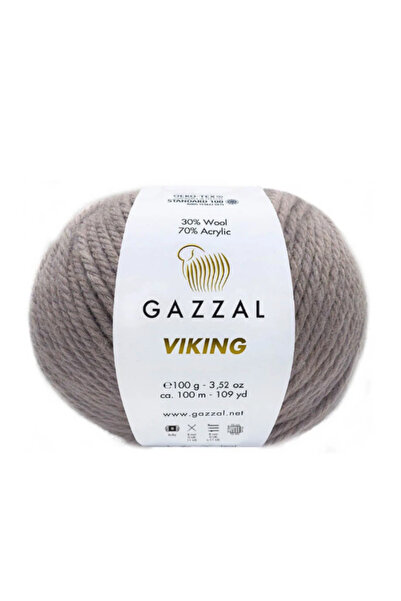 Gazzal Pachet Viking de 4 – 100 g 100 m, 30% lână 70% acrilic Set de tricotat gros de iarnă-4 bucăți-4013