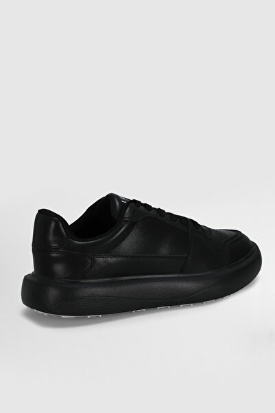 Lufian Mateas Men's Leather Sneaker Shoes Black