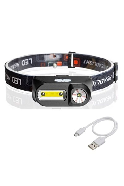 Kludoo LED Headlamp, Motion Sensor, USB Charging, XPE + COB, for Fishing/Hunting/Camping