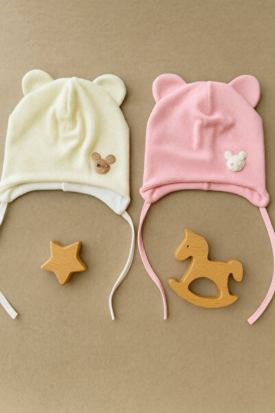 greenmoss Fleece on the Outside, 100% Cotton on the Inside, 2-Pack Baby Beanie