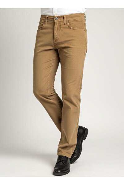 Brango Men's Five Pocket Stretch Fabric Corded Fabric Velvet Pantalon