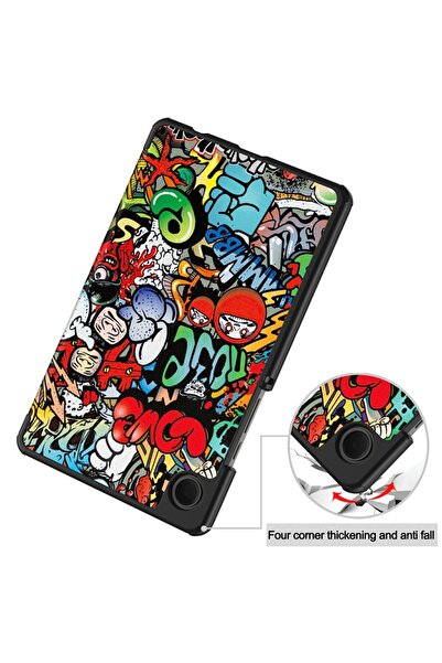 SKYDDAR INNOVATION Tablet case for Samsung Galaxy Tab A11 / A9, FoldPro, Urban vibe, set with sticker