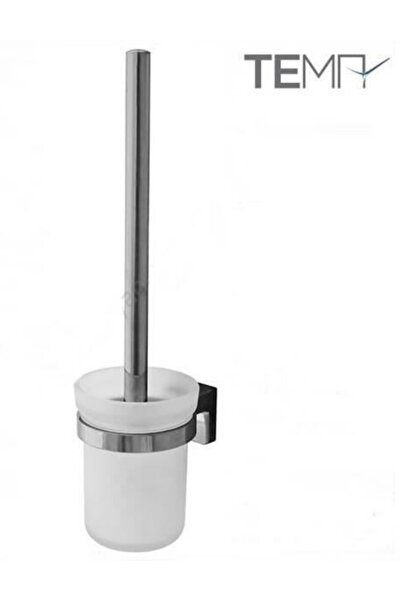 MegaVitrin Tema Premium Toilet Brush Chrome |   Wall Mounted Stainless Wc Brush Holder with 5 Years Warranty