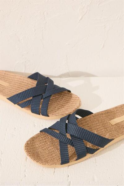 Perspective Women Secret Сині пляжні капці з ремінцем