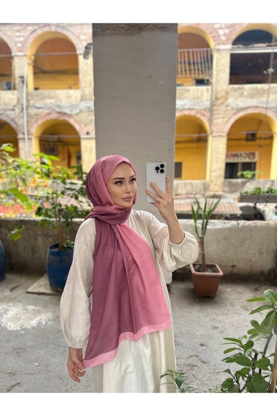 CUOCA LOUNGE Degrade Desenli Pembe Soft Pamuk Şal