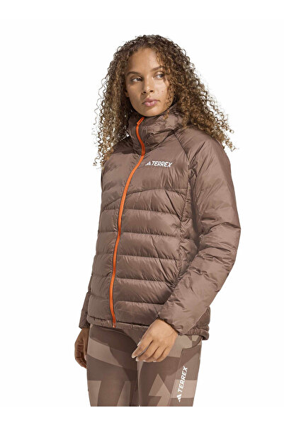 adidas JL5583 W XPR DOWN J Açık Kahve Düz Kadın Mont