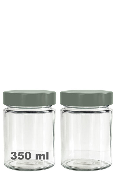 Afracam 350 ml Jar with Silver Deep Lid 350 Cc Transparent Jam, Marmalade Gla...